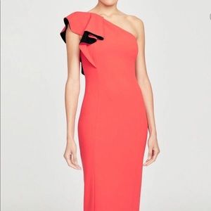 SOLD Rachel Roy Collection Red Flutter Dress